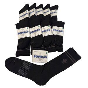 Bombas calf socks mens size XL Black Honeycomb stay up antimicrobial treatment